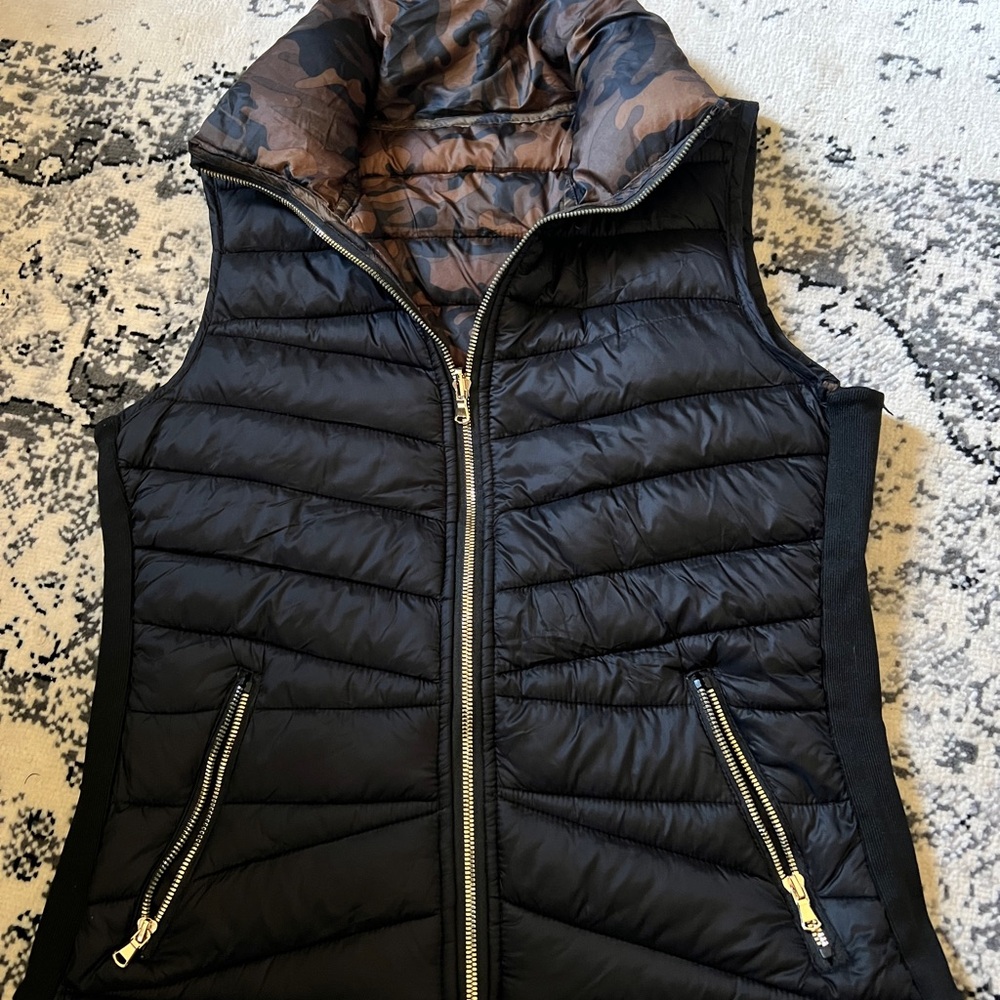 Black Quilted Women's Vest